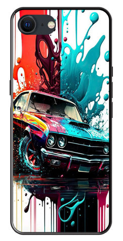Vintage Car Metal Mobile Case for iPhone 8