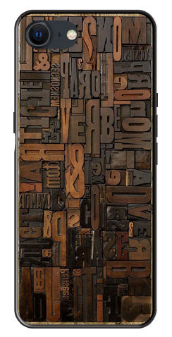 Alphabets Metal Mobile Case for iPhone 8