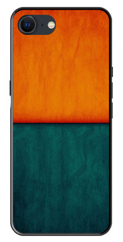 Orange Green Pattern Metal Mobile Case for iPhone SE 2020