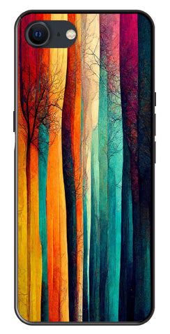 Modern Art Colorful Metal Mobile Case for iPhone SE 2020
