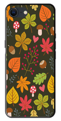 Leaves Design Metal Mobile Case for iPhone 8
