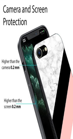 Marble Design Metal Mobile Case for iPhone SE 2020