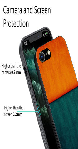 Orange Green Pattern Metal Mobile Case for iPhone 7