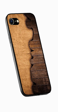 Wooden Design Metal Mobile Case for iPhone 8  (Design No -13)