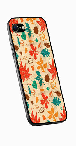 Leafs Design Metal Mobile Case for iPhone 7  (Design No -14)