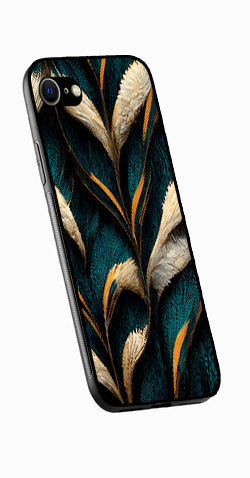 Feathers Metal Mobile Case for iPhone SE 2020  (Design No -30)