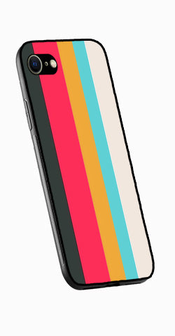 Muted Rainbow Metal Mobile Case for iPhone 7  (Design No -31)