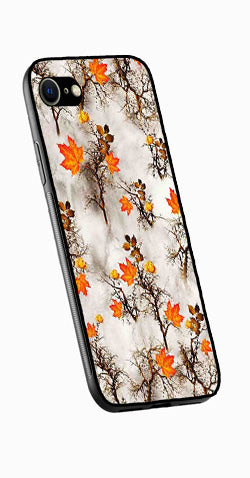 Autumn leaves Metal Mobile Case for iPhone 8  (Design No -55)