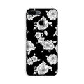 White flowers Black Background Case for iP7_7slogo