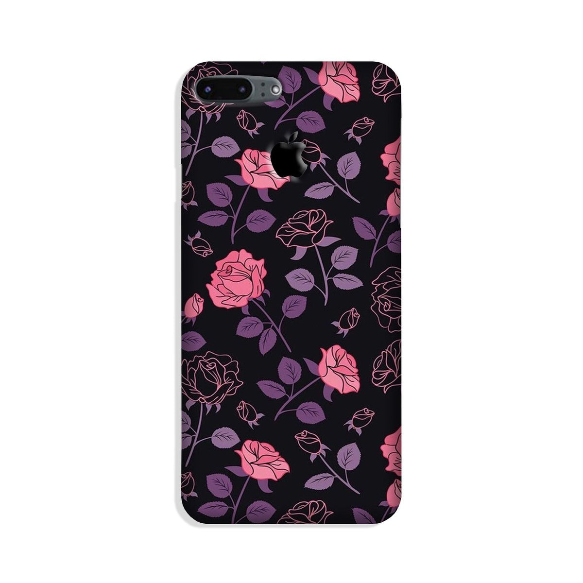 Rose Black Background Case for iP7_7slogo