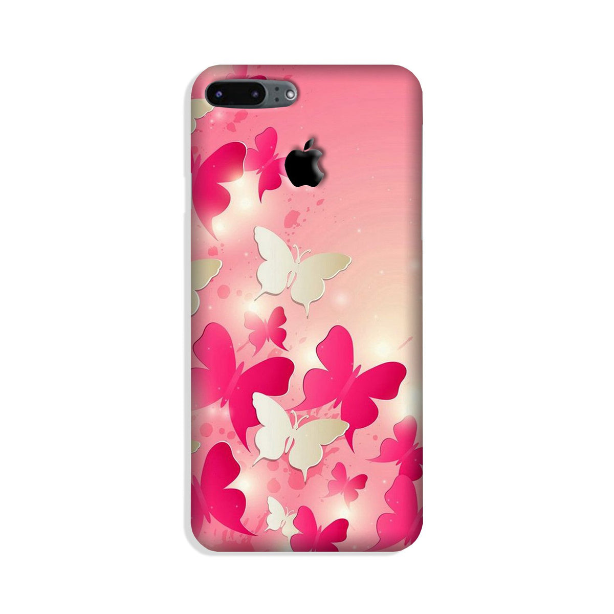 White Pick Butterflies Case for iP7_7slogo