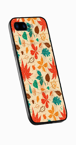Leafs Design Metal Mobile Case for iPhone 7 Plus  (Design No -14)
