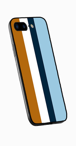 MultiColor Pattern Metal Mobile Case for iPhone 8 Plus  (Design No -17)