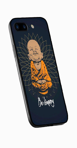 Be Happy Metal Mobile Case for iPhone 8 Plus  (Design No -27)