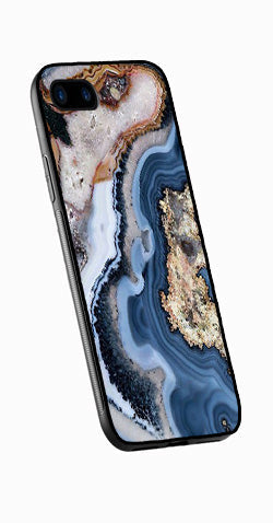 Marble Design Metal Mobile Case for iPhone 8 Plus  (Design No -53)
