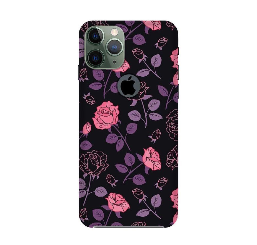Rose Pattern Case for iPhone 11 Pro Max logo cut