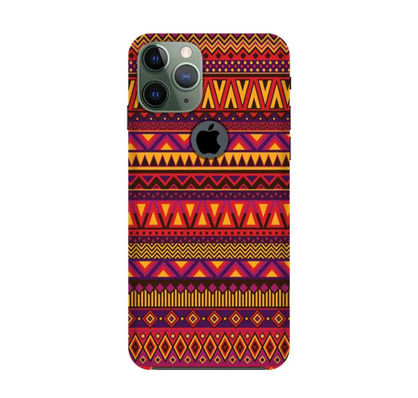 Zigzag line pattern2 Case for iPhone 11 Pro Max logo cut