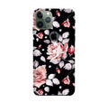 Pink rose Case for iPhone 11 Pro Max logo cut