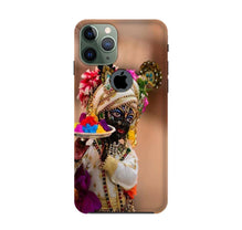Lord Krishna2 Mobile Back Case for iPhone 11 Pro Max logo cut (Design - 17)
