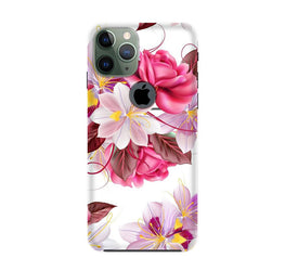 Beautiful flowers Case for iPhone 11 Pro Max logo cut