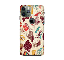 Vintage Mobile Back Case for iPhone 11 Pro Max logo cut (Design - 35)