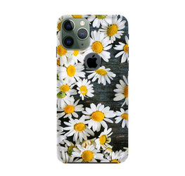 White flowers2 Case for iPhone 11 Pro Max logo cut