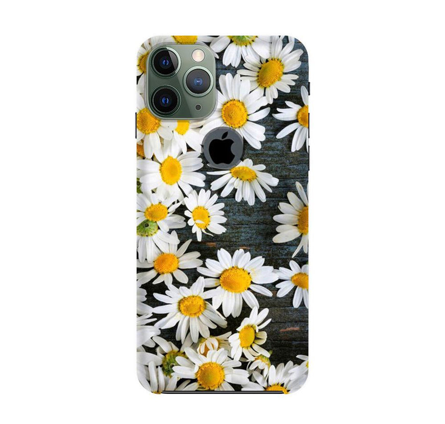White flowers2 Case for iPhone 11 Pro Max logo cut