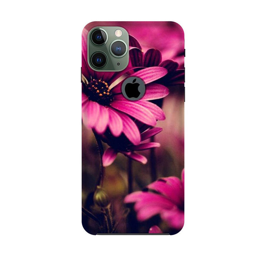 Purple Daisy Case for iPhone 11 Pro Max logo cut