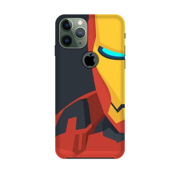 Iron Man Superhero Case for iPhone 11 Pro Max logo cut  (Design - 120)