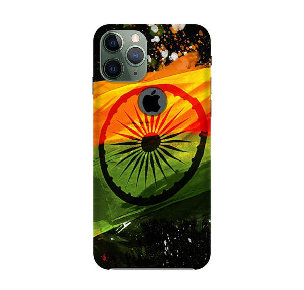 Indian Flag Case for iPhone 11 Pro Max logo cut  (Design - 137)