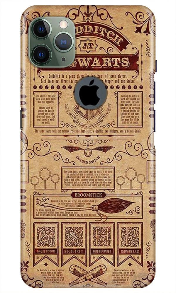 Hogwarts Mobile Back Case for iPhone 11 Pro Max Logo Cut (Design - 304)