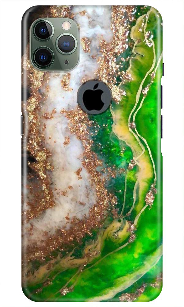 Marble Texture Mobile Back Case for iPhone 11 Pro Max Logo Cut (Design - 307)