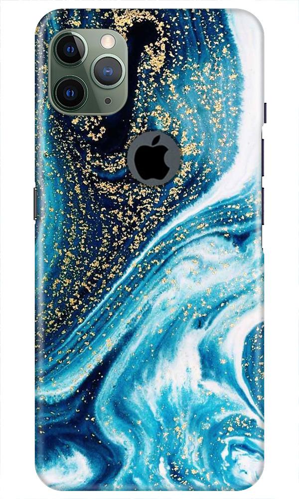 Marble Texture Mobile Back Case for iPhone 11 Pro Max Logo Cut (Design - 308)