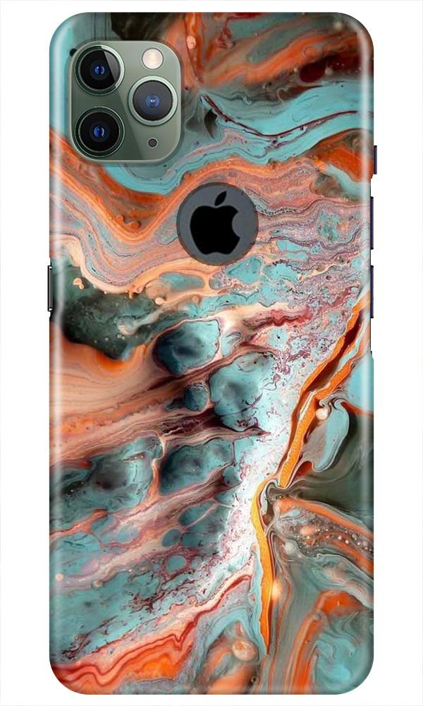 Marble Texture Mobile Back Case for iPhone 11 Pro Max Logo Cut (Design - 309)