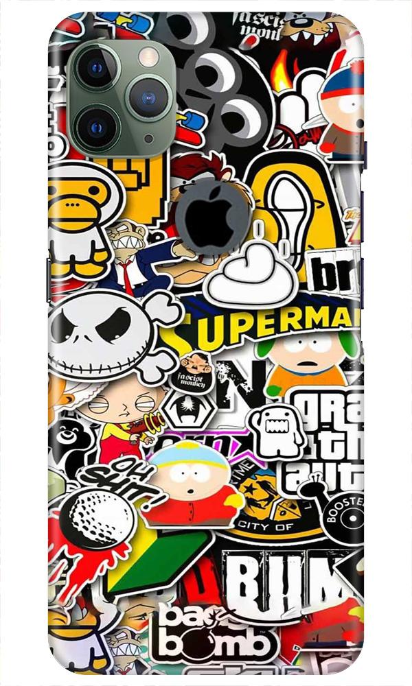 Designer Mobile Back Case for iPhone 11 Pro Max Logo Cut (Design - 320)