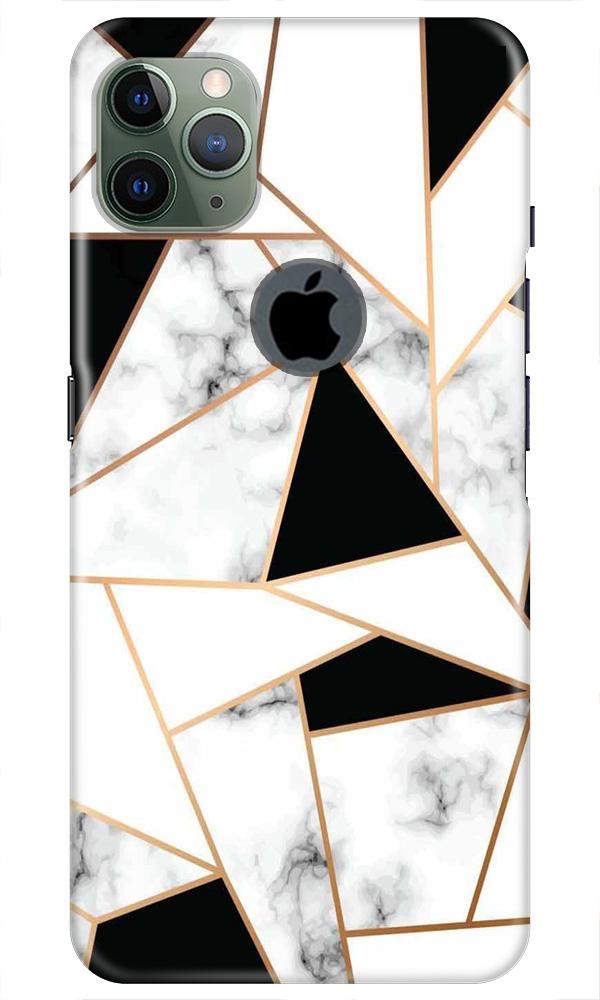 Marble Texture Mobile Back Case for iPhone 11 Pro Max Logo Cut (Design - 322)