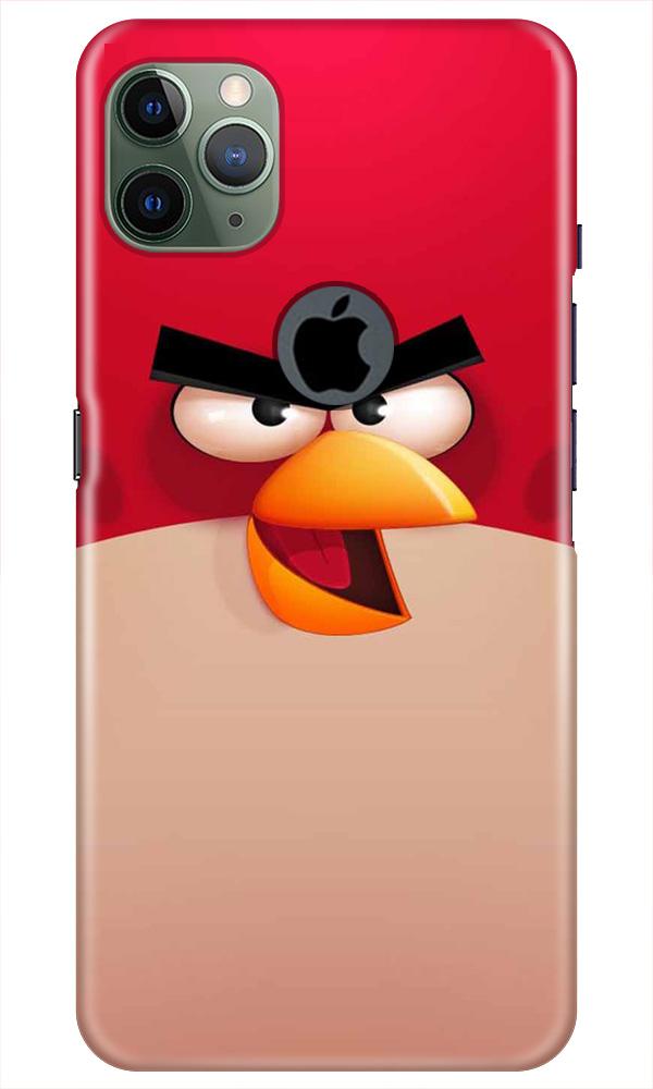 Angry Bird Red Mobile Back Case for iPhone 11 Pro Max Logo Cut (Design - 325)