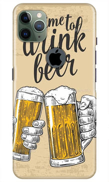 Drink Beer Mobile Back Case for iPhone 11 Pro Max Logo Cut (Design - 328)