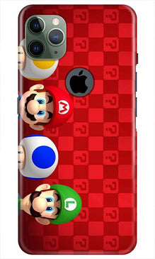 Mario Mobile Back Case for iPhone 11 Pro Max Logo Cut (Design - 337)
