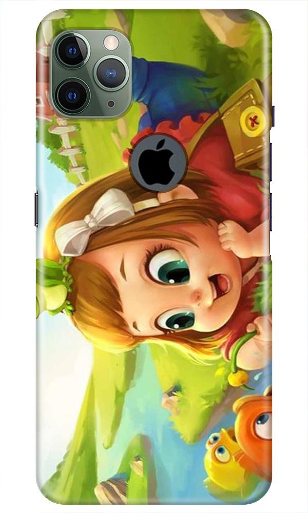 Baby Girl Mobile Back Case for iPhone 11 Pro Max Logo Cut (Design - 339)