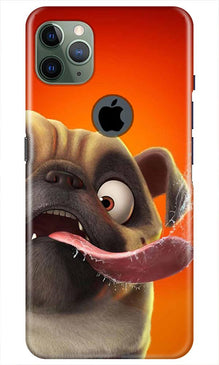 Dog Mobile Back Case for iPhone 11 Pro Max Logo Cut (Design - 343)