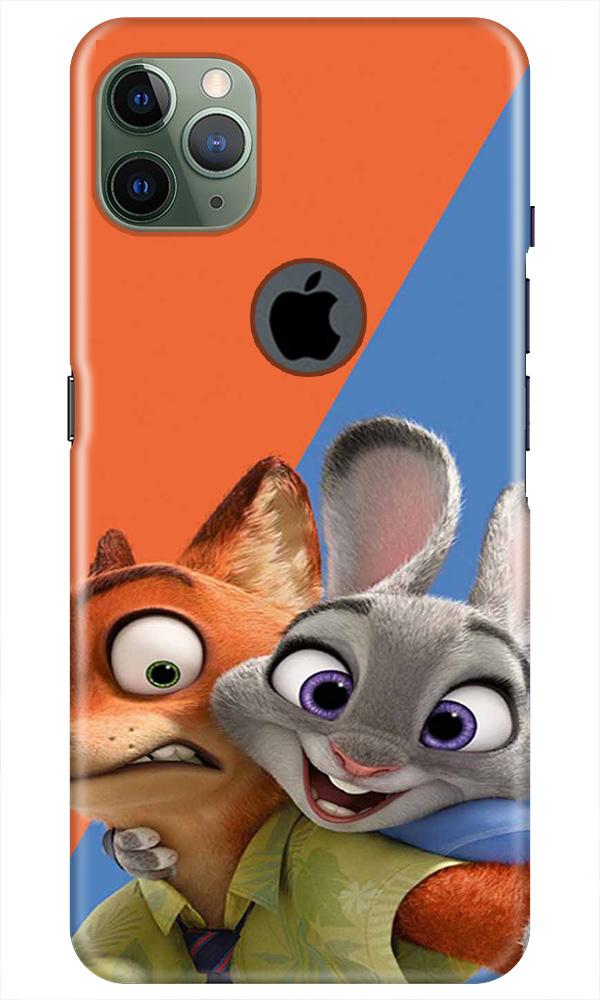 Cartoon Mobile Back Case for iPhone 11 Pro Max Logo Cut (Design - 346)