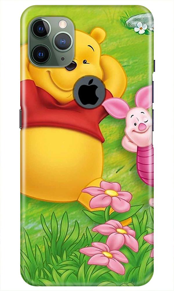 Winnie The Pooh Mobile Back Case for iPhone 11 Pro Max Logo Cut (Design - 348)