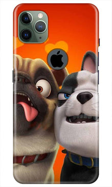 Dog Puppy Mobile Back Case for iPhone 11 Pro Max Logo Cut (Design - 350)