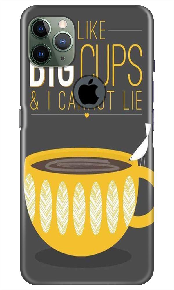 Big Cups Coffee Mobile Back Case for iPhone 11 Pro Max Logo Cut (Design - 352)