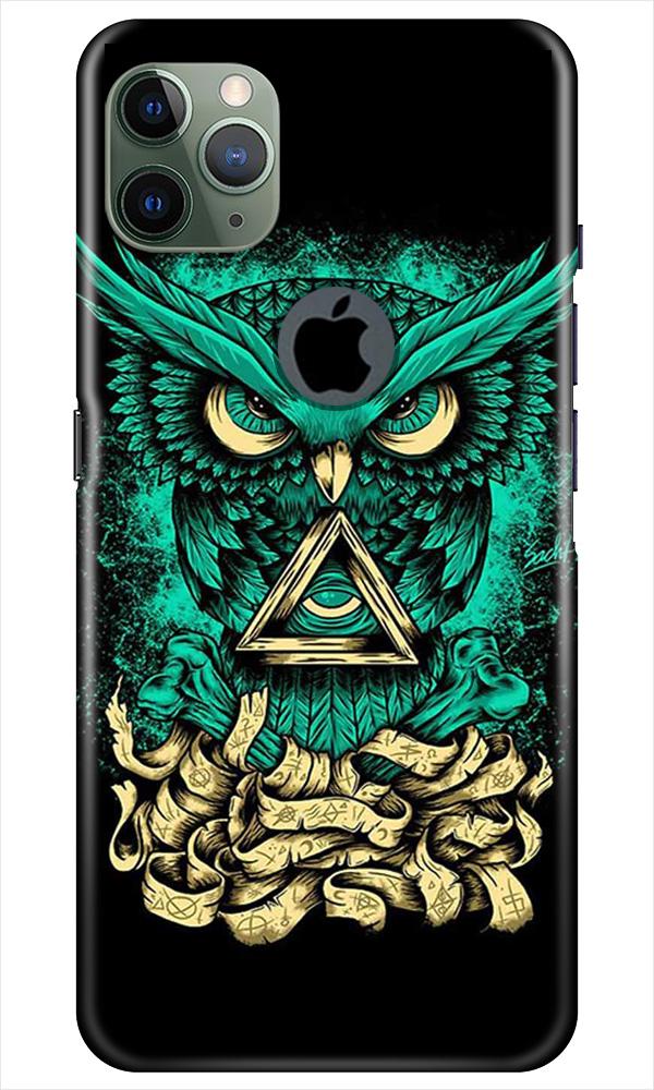 Owl Mobile Back Case for iPhone 11 Pro Max Logo Cut (Design - 358)