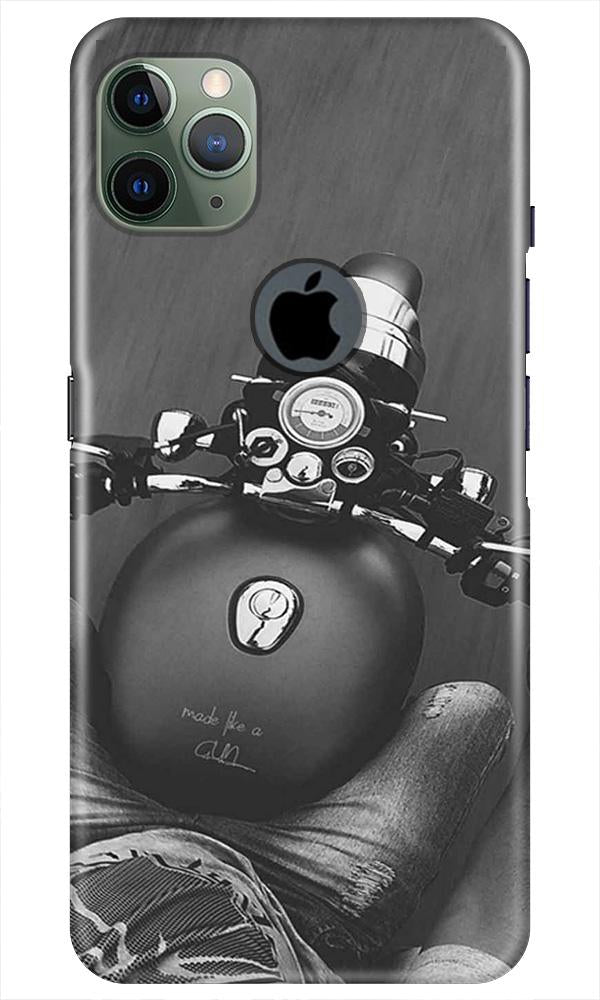 Royal Enfield Mobile Back Case for iPhone 11 Pro Max Logo Cut (Design - 382)