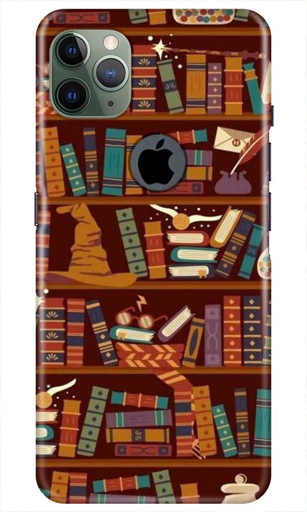 Book Shelf Mobile Back Case for iPhone 11 Pro Max Logo Cut (Design - 390)