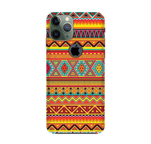 Zigzag line pattern Case for iPhone 11 Pro logo cut