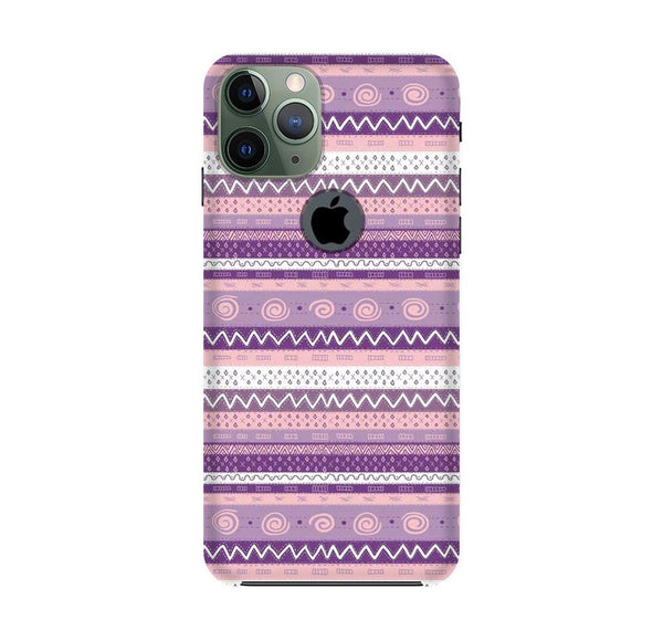 Zigzag line pattern3 Case for iPhone 11 Pro logo cut